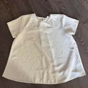 Uniqlo White Short Sleeve Blouse – Size Small